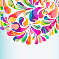 Abstract colorful arc-drop background N4