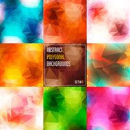 Abstract polygonal multicolor background