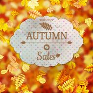 Autumn Sale template EPS 10