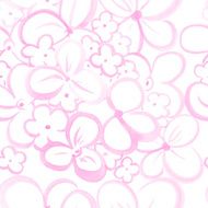 watercolor flowers seamless vector pattern N7