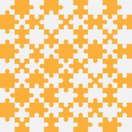 Jigsaw puzzle blank template vector