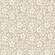 Seamless vintage floral pattern Vector illustration