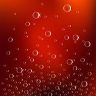 Abstract red texture with a bubbles