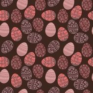 Seamless pattern with colorful Easter eggs Seamless can