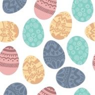 Seamless pattern with colorful Easter eggs Seamless can N2