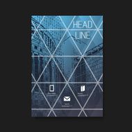 Flyer or Cover Design with Skyscrapers