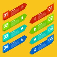 Vector modern arrow infographic background N2