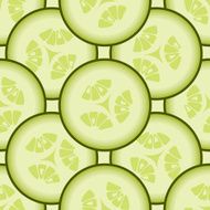 Cucumber background vector seamless pattern