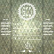 Abstract eco background with elements of infographics and option