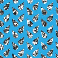 Seamless pattern made of random water drops or rain N17