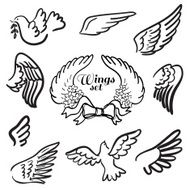 Wings Set of design elements