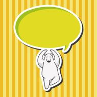 animal polar bear cartoon theme elements N7