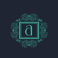 Premium monogram with English Alphabet A N2