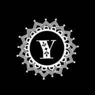 English Alphabet Y for premium monogram N2