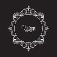 Vintage frame with floral decoration N2