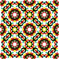 Seamless vector geometric abstract pattern Creative round shapes made of N16