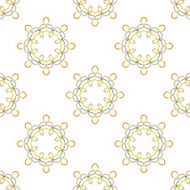 Seamless vector geometric abstract pattern Creative round shapes made of N17