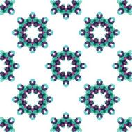 Seamless vector geometric abstract pattern Creative round shapes made of N24