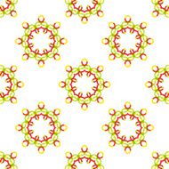 Seamless vector geometric abstract pattern Creative round shapes made of N25