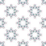 Seamless vector geometric abstract pattern Creative round shapes made of N26