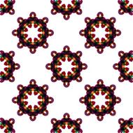 Seamless vector geometric abstract pattern Creative round shapes made of N29