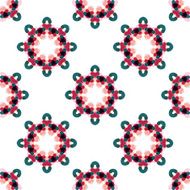 Seamless vector geometric abstract pattern Creative round shapes made of N34