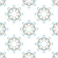 Seamless vector geometric abstract pattern Creative round shapes made of N35