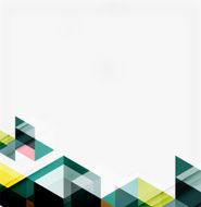 Abstract geometric background Modern overlapping triangles N131