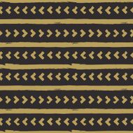 Trendy seamless pattern with ink brush strokes