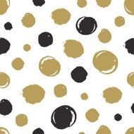 Trendy seamless pattern with ink brush strokes N3