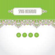 Vector ornate seamless border in Eastern style N21