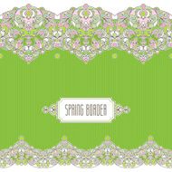 Vector vintage seamless border in Eastern style N2