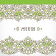 Vector vintage seamless border in Eastern style N4