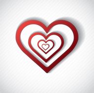 Valentine&#039;s Day Card with Hearts N3