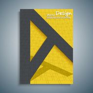 Cover with colored lines for magazines banners leaflets