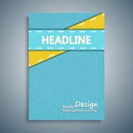 Cover with colored lines for magazines banners leaflets N2