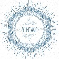 Retro decorative vintage design