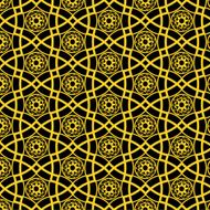 Seamless golden pattern N5