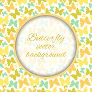 Seamless pattern with hand drawn outline butterflies N8