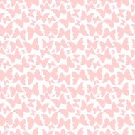 Seamless pattern with hand drawn outline butterflies N9