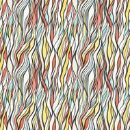 Seamless pattern with doodle waves ornament N27