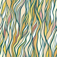 Seamless pattern with doodle waves ornament N29