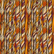 Seamless pattern with doodle waves ornament N31
