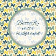 Seamless pattern with hand drawn outline butterflies N11