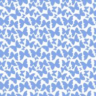 Seamless pattern with hand drawn butterflies N2