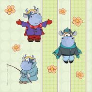 background with cows N4