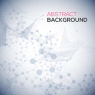 Abstract polygonal low poly background with connecting dots