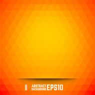 Orange abstract triangle background