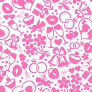Bright romantic seamless pattern