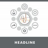 Vector set background of flat water pipeline N3